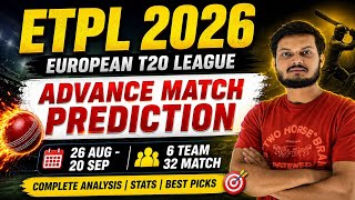 ETPL 2026 | european t20 premier league 2026 today  match prediction | etpl advance match prediction screenshot 5
