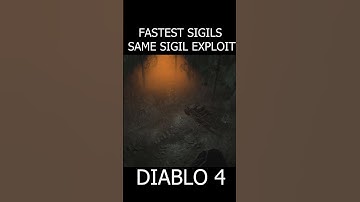 ! DIABLO 4 ! - Sigils exploit (FAST) No more running #shorts