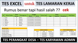 TES EXCEL untuk SELEKSI LAMARAN KERJA