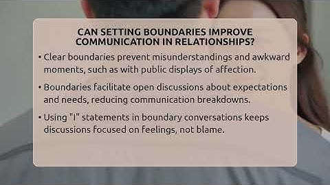 Can Setting Boundaries Improve Communication In Relationships? - The Love Workshop