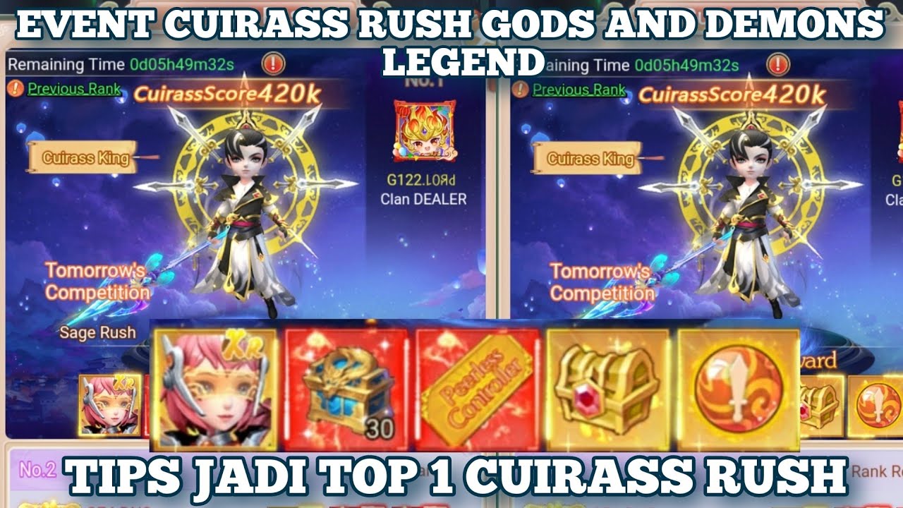 Info Event Cuirass Rush Gods And Demons Legend 2023 ! Tips Terbaru Gods And Demons Legend