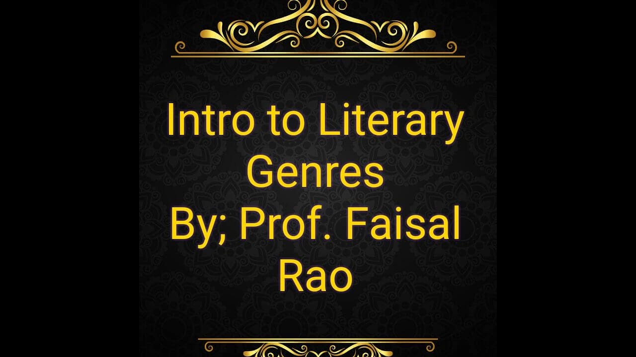 Intro to Literary Genres in URDU/Hindi