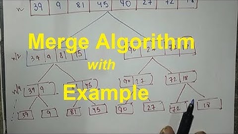 Merge sort Example | Sorting Algorithm | Merge Sort - step by step guide | Subhrajit Naha