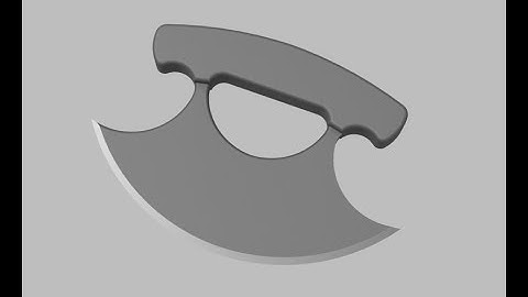 How to make an Inuit Ulu knife with design spark mechanical