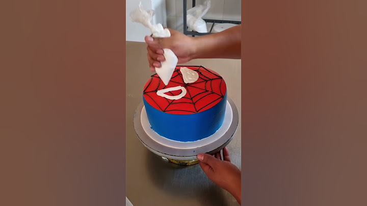 pastel sencillo del hombre araña SPIDERMAN #decoraciondepasteles