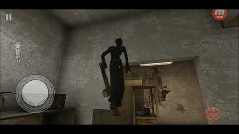 The nun gets glitched and stuck.