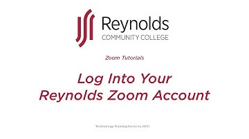 Zoom | Log Into Your Reynolds Zoom Account