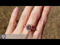 Round morganite engagement ring by 3d heraldry