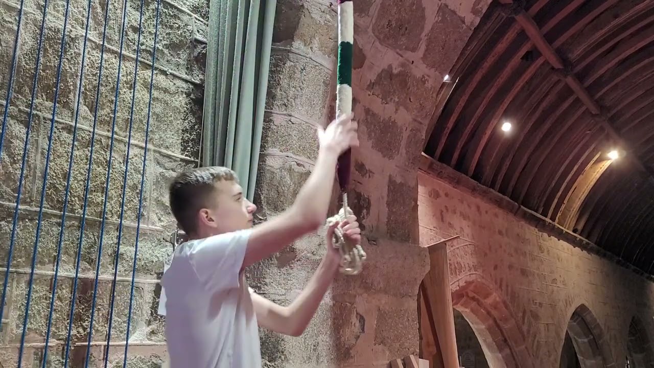 Ringing The Two Dumbbells At Chagford Devon.