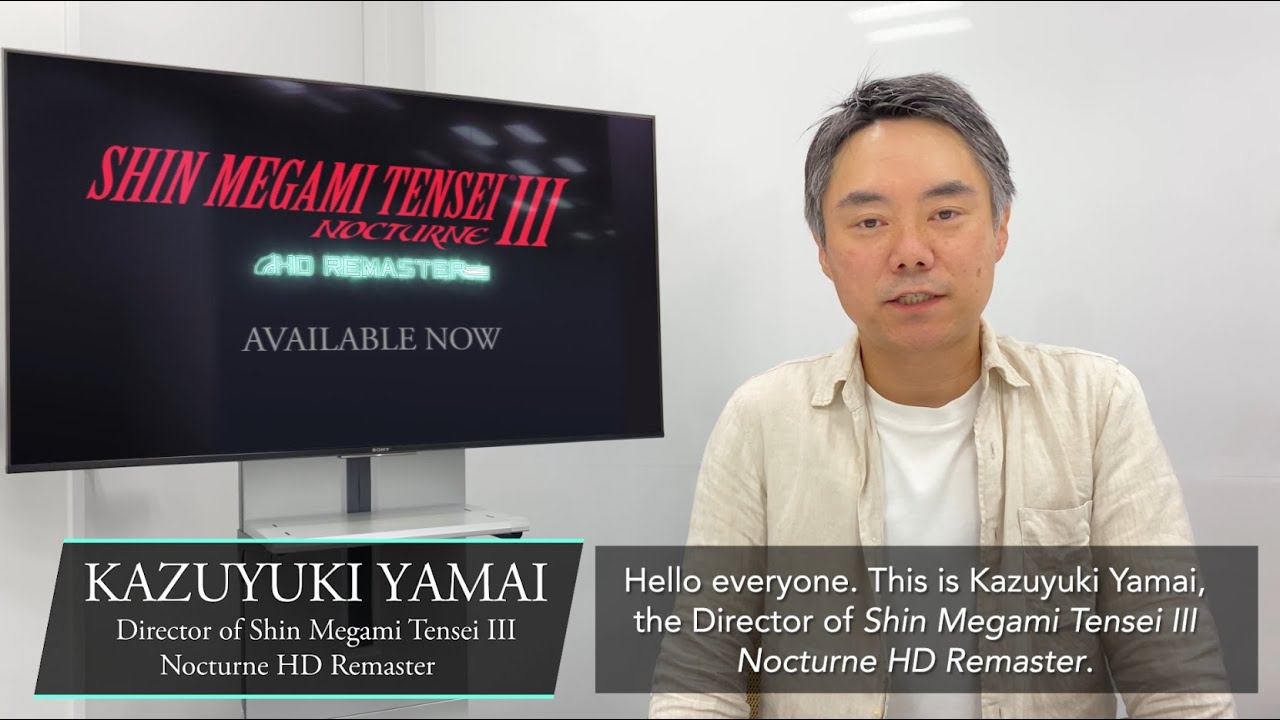 A Message from Kazuyuki Yamai | Shin Megami Tensei III Nocturne HD Remaster
