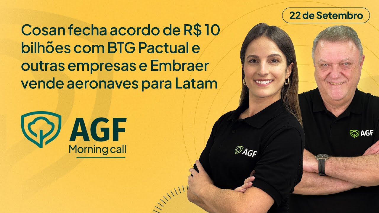 Cosan закрывает сделку на 10 миллиардов реалов с BTG Pactual и другими компаниями | Утренний звон...