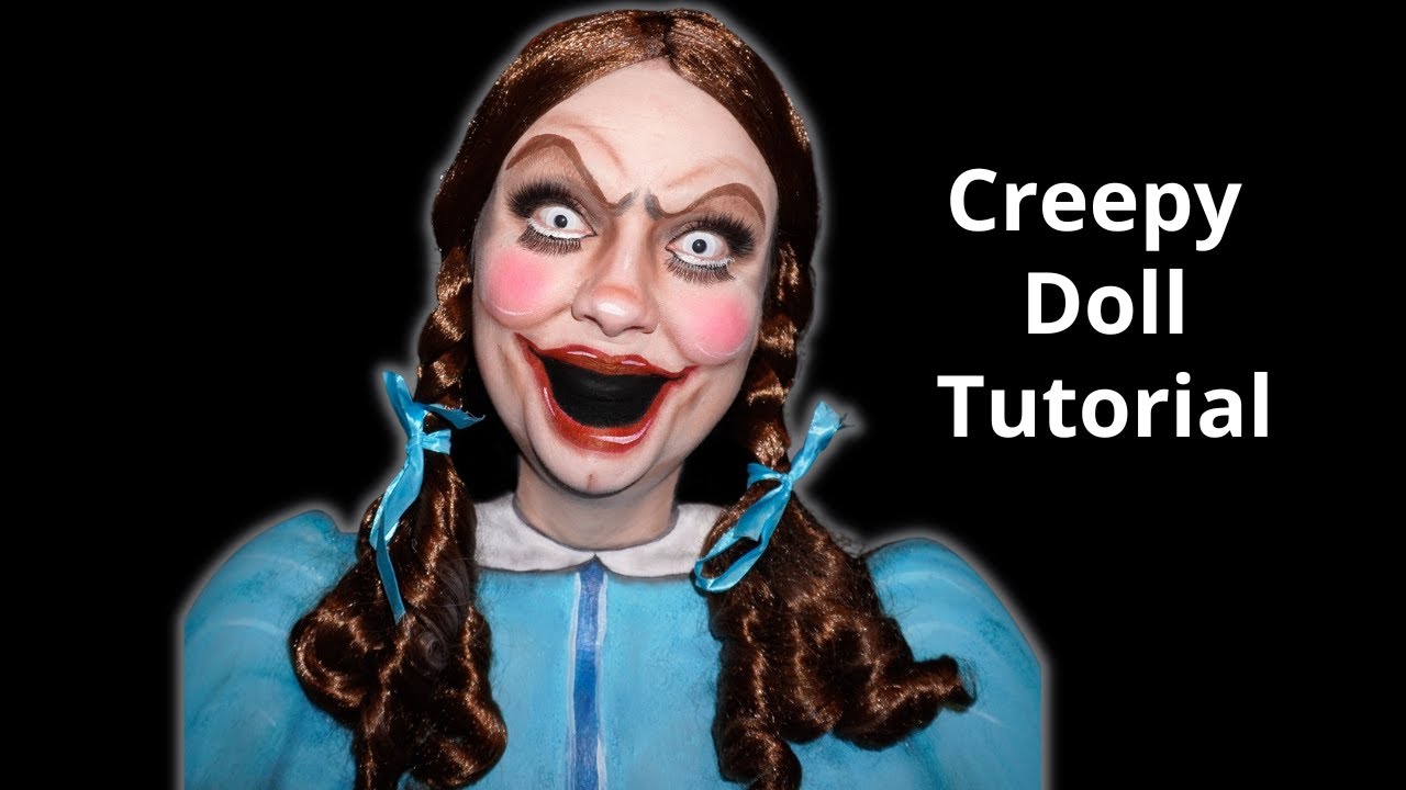Creepy Doll Face Paint Makeup Tutorial YouTube