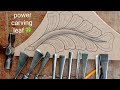 Simple and easy leaf carving how to wood carving