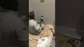 Handi Craft Wall Hanging Toilet 🚽 Seat Installation 🛠️ #plumbing #specialist #seat #handicraft