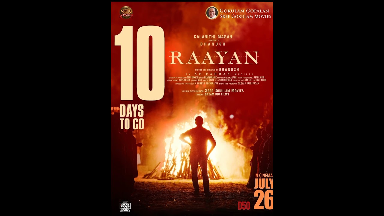 Raayan - 10 Days Go To  | Dhanush | Dushara Vijayan | SJ Suryah