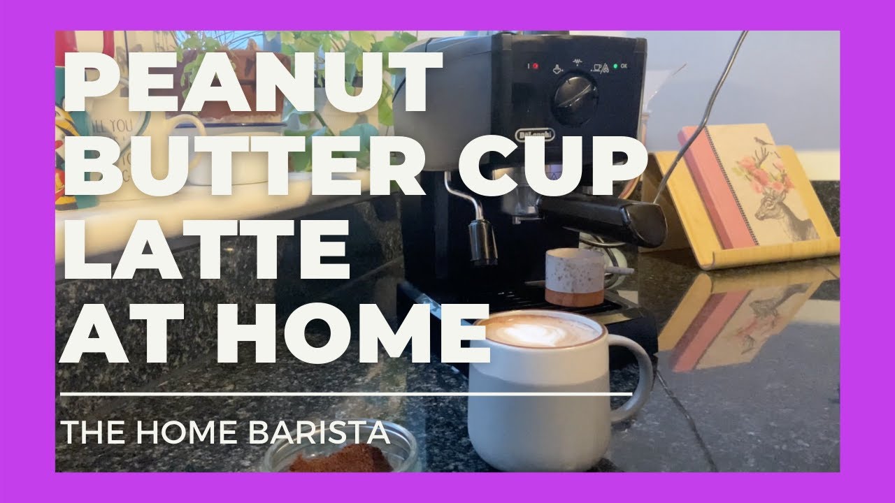 HOW TO MAKE PEANUT BUTTER CUP LATTE AT HOME!! YouTube