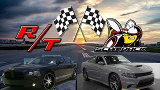 2019 SCATPACK VS AN RT CHARGER RACE!!