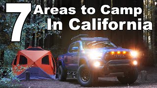 7 BEST Camping Areas in California  Places to Camp in California