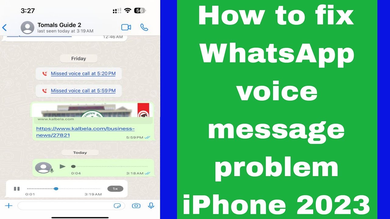 How to fix WhatsApp voice message problem iPhone 2023 - YouTube