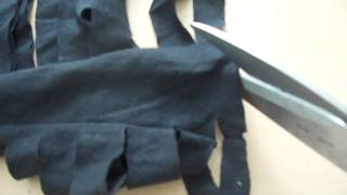 REALISER UN TAPIS 100 % COTON avec des tee shirts, aux aiguilles à ...
