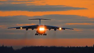 Ил-76 Взлёт На Закате + Дневная Посадка.  Форум 