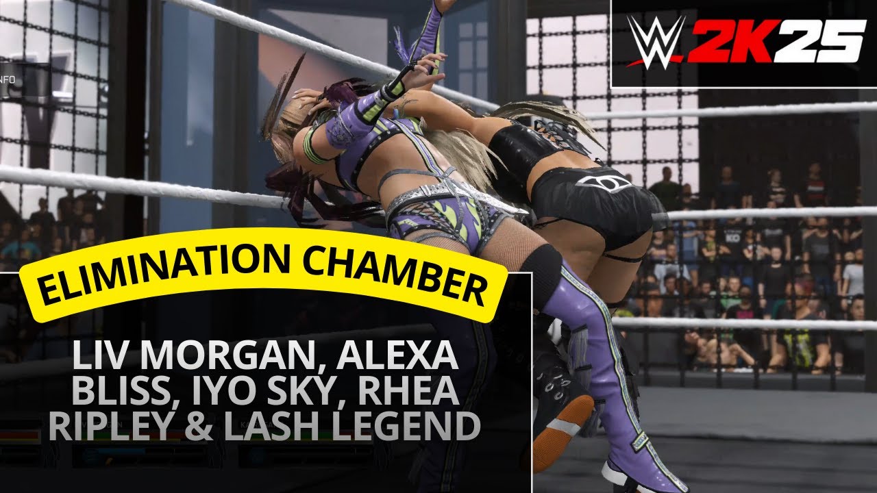 WWE 2K25 – Elimination Chamber: Liv Morgan, Alexa Bliss, Iyo Sky, Rhea Ripley & Lash Legend