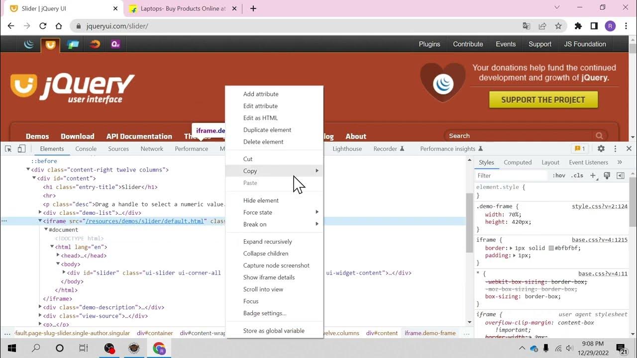 How to automate JQuery slider in Selenium WebDriver | Actions API - YouTube