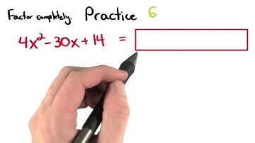 Factoring Practice 6 - Visualizing Algebra