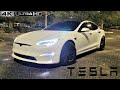 2021 Tesla Model S Plaid - POV Night Drive 4K (Binaural Audio) Immersive 22 Speaker Sound System