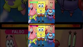 ACHE 3 ERROS Bob Esponja #acheoerro #shorts