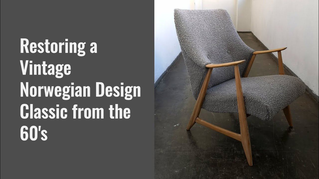 Restoring a Vintage Norwegian Design Classic: Upcycling with White Wax & Bouclé Fabric