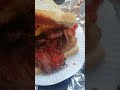 UK vs USA Breakfast Bacon sausage and tomato sandwich with brown sauce #shorts #short #shortvideo