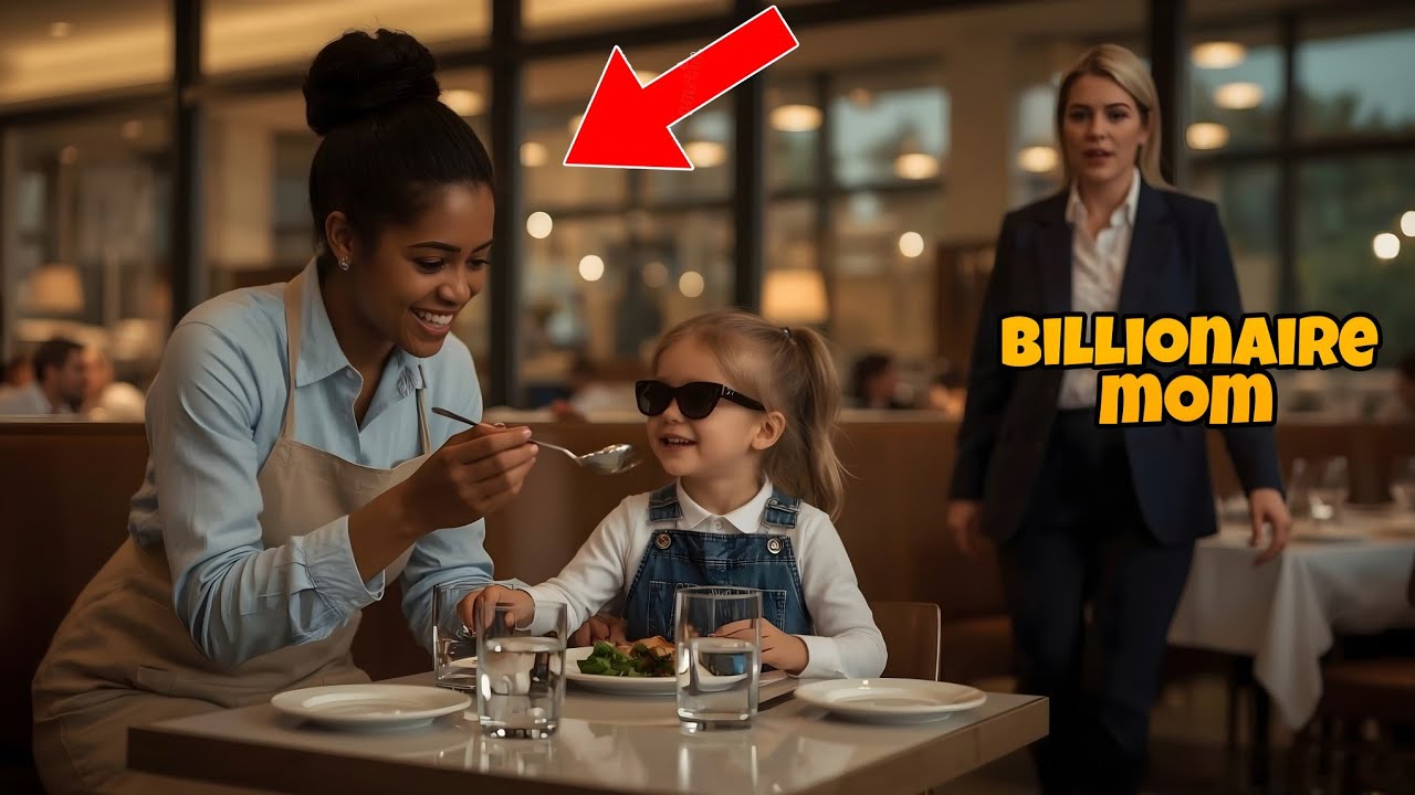 Billionaire Mom Sees Waitress Gently Feeding Her Blind Daughter – Act of Kindness Changes Everything