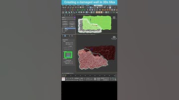 Modeling a Damaged Wall in 3ds Max: Quick and Easy Tutorial #shorts  #3dsmax #damage