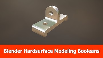 Blender 2.9 Hard Surface Modeling with Booleans & Bevels