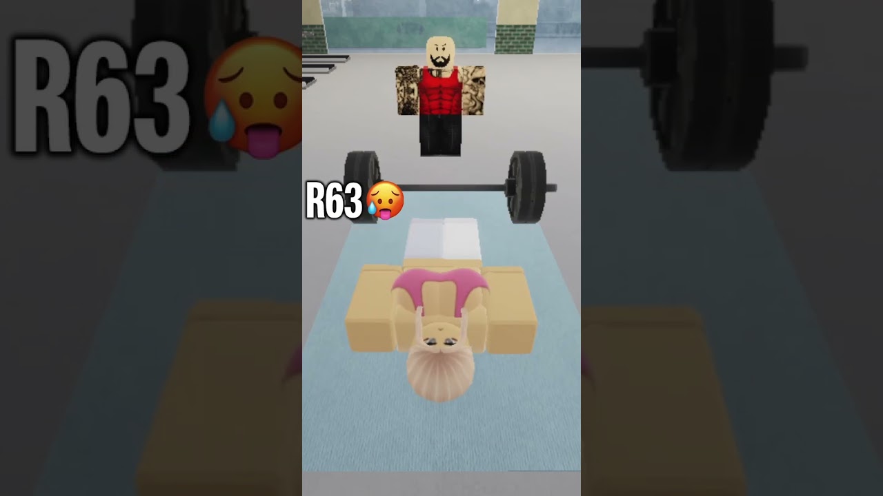 Caught My Friend Playing RobloxR63 #roblox #r63