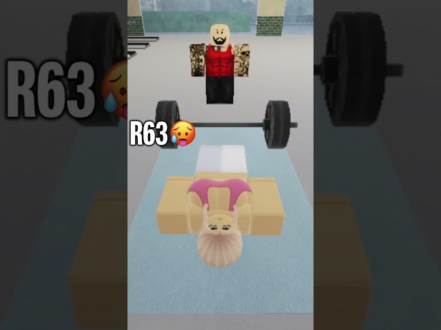 Barbell Challenge Roblox #r63 #roblox #robloxanimation #robloxr63 class=