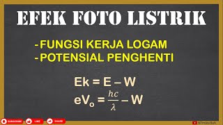 Pembahasan Soal Efek Foto Listrik | Menghitung Potensial Penghenti Foton | Fisika SMA