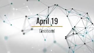 N Daniel Devotional April 19