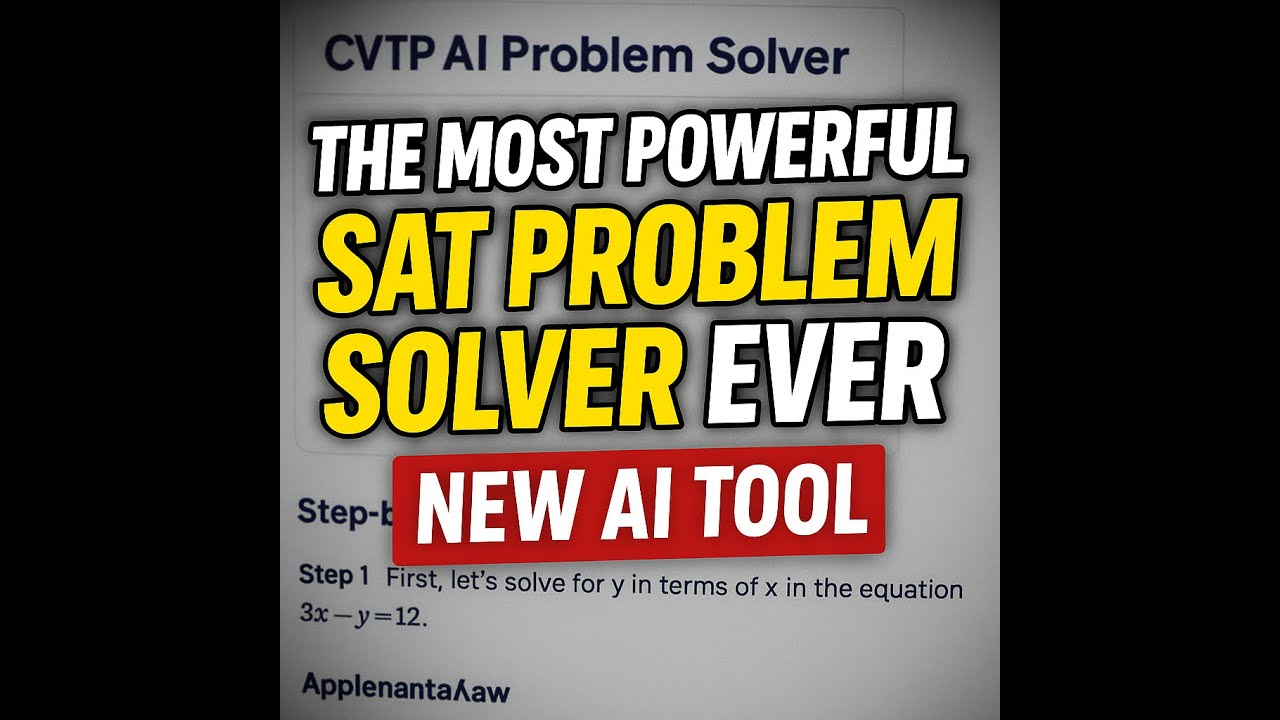 Digital Problem Solver Dps The Most Powerful SAT Problem Solver Ever — Meet the CVTP AI Tool 🔥 ...