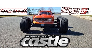 Arrma Outcast 8S Castle MMX 8S 800KV combo, Duratrax Bandito X speed run/road bash, in board gopro