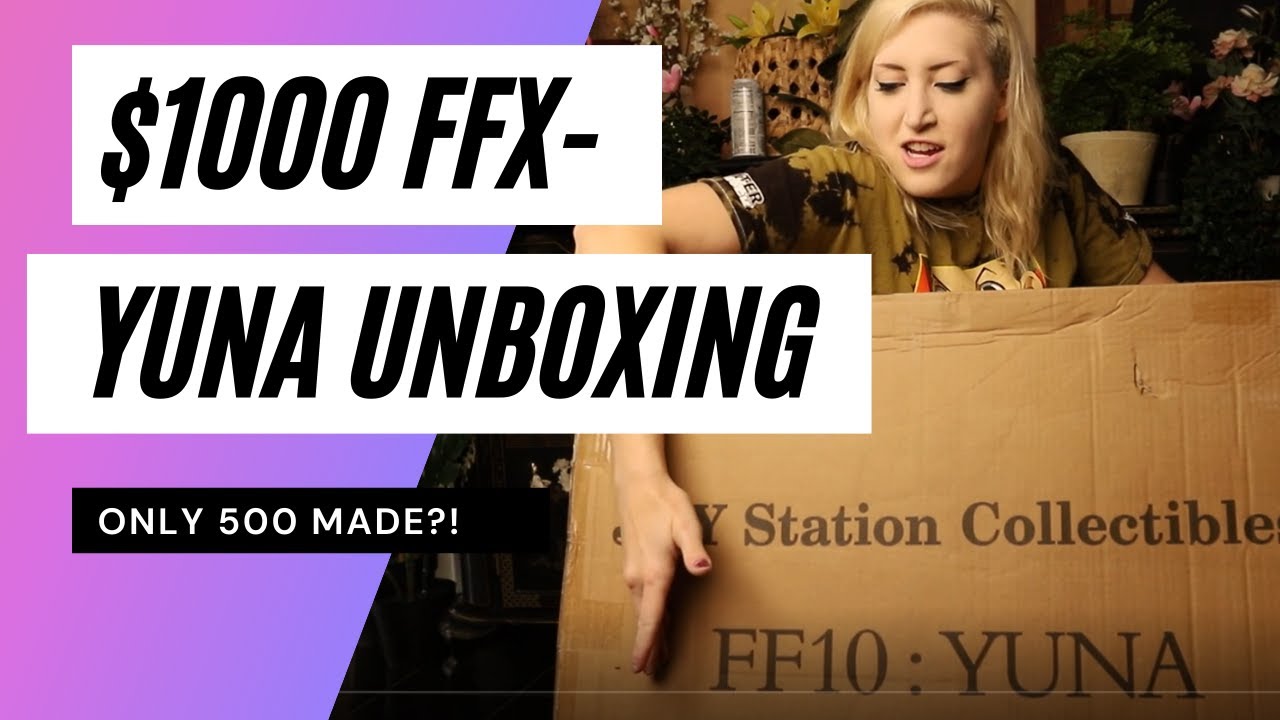 1/4 scale $1000 Yuna Final Fantasy X figure unboxing!