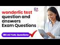 WONDERLIC PERSONNEL TEST COGNITIVE ABILITY EXAM OVERVIEW