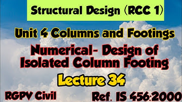 RCC 1 - Design of Isolated Column Footing