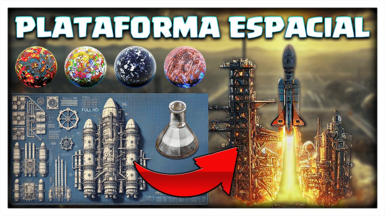 Construye tu primera PLATAFORMA ESPACIAL en FACTORIO (Ciencia Blanca ...