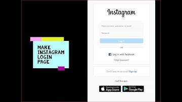 How to make Instagram login first page using HTML and CSS .