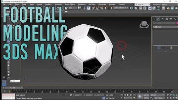 How to Create Football in 3ds Max | 3ds max football modeling tutorial for beginner