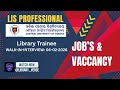 Library Trainee: Central University of Odisha (WALK-IN-INTERVIEW) @Library_Verse
