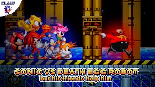 Sonic VS Death Egg Robot, but his friends help him?