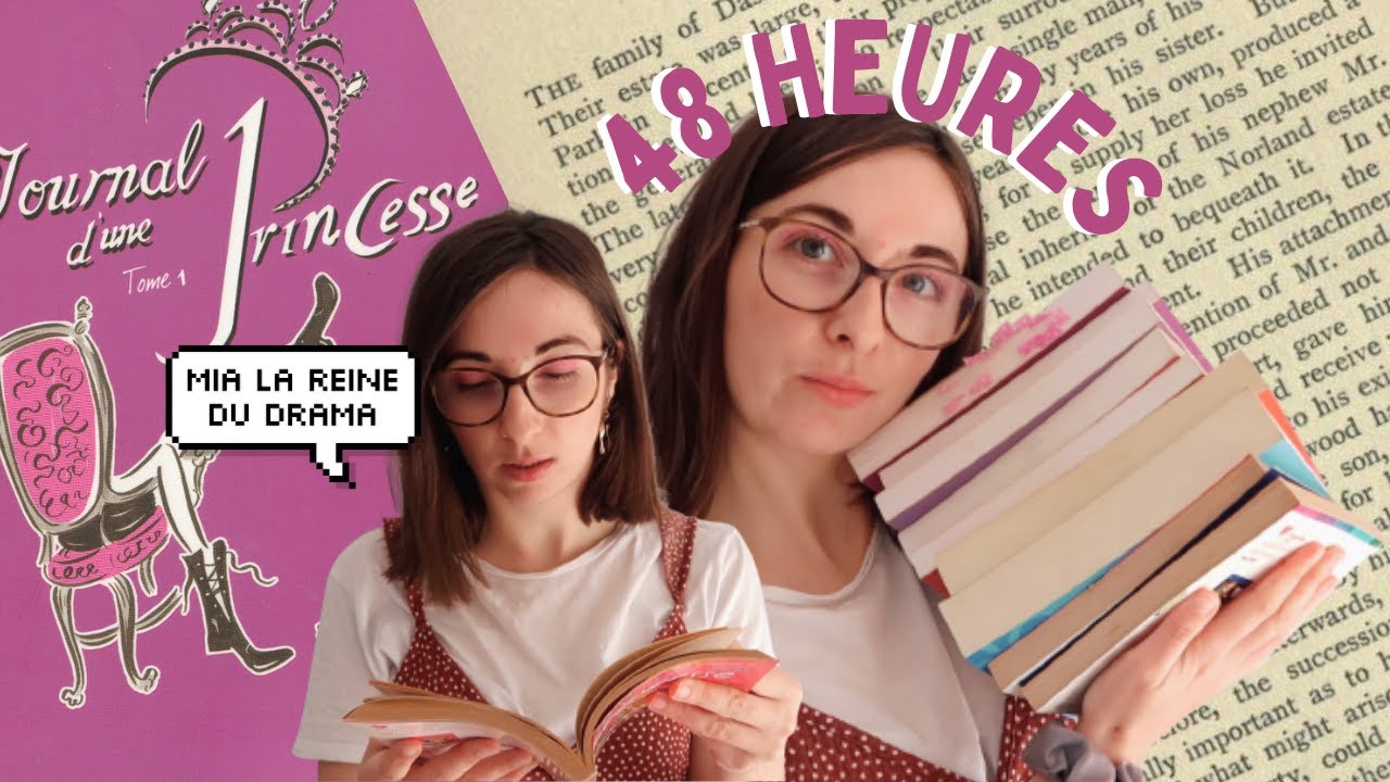 48h pour lire les 10 livres de journal d'une princesse ! (help) 👑 vlog